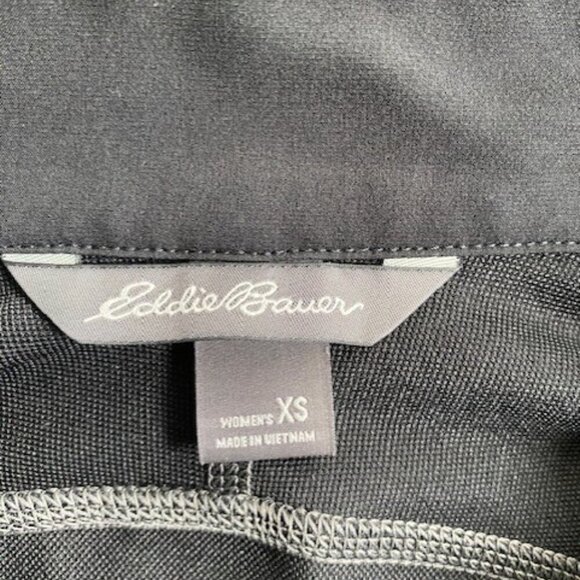 EDDIE BAUER Black Softshell Sandstone Windbreaker Jacket Coat XS - Picture 10 of 11